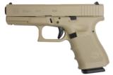 Glock 19 G19 Gen4 9mm Desert Sand Cerakote 4" UG1950203DS - 1 of 1