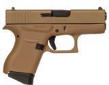 Glock G43 9mm Cerakote FDE 3.39" 6 Rds PI4350201CKFDE - 1 of 1