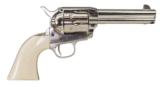 Uberti 1873 SA Cody New Model .45 Colt Nickel / Ivory-Style Grip 4.75" 356113 - 1 of 1