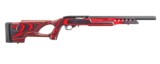Ruger 10/22 Target Lite .22 LR Red/Black 16.13" Threaded 21185 - 1 of 4