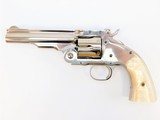 Taylor's & Co. Schofield .45 LC 5" Nickel / Pearl REV/0855N04G16 - 1 of 3