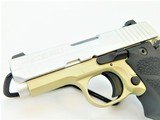 SIG SAUER P938 938-9-DB-AMBI 9MM CUSTOM CERAKOTE SILVER / GOLD - 2 of 4