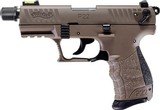 Walther P22 QD Tactical .22 LR FDE 3.42" TB 512.05.53 - 1 of 2