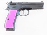 CZ-USA CZ 75 SP-01 9mm 4.6" Purple Aluminum Grips 91134 - 2 of 2