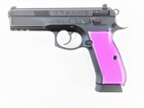 CZ-USA CZ 75 SP-01 9mm 4.6" Purple Aluminum Grips 91134 - 1 of 2