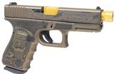 Glock G19 Gen 4 Donald Trump 9mm 4.6" Gold Zaffiri GLPG1950203T - 1 of 2