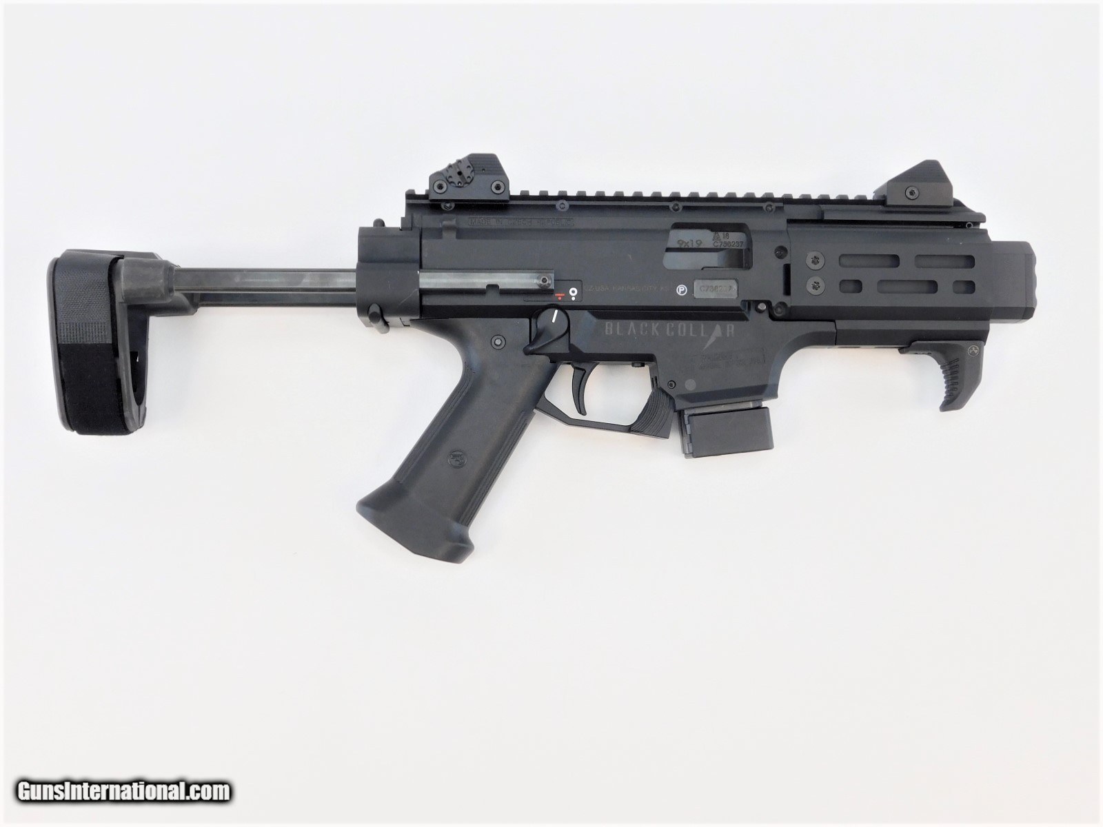 CZUSA CZ SCORPION EVO 3 S2 9MM MICRO BRACE 10RDS Black Collar