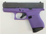 Glock 43 USA 9mm Luger 3.39" Purple / Black UI4350201PURP - 2 of 2