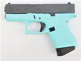 Glock G43 USA 9mm Luger 3.39" Robins Egg Blue / Black UI4350201REB - 2 of 2
