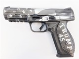 Ruger American Pistol Pro Duty TRUMP .45 ACP 4.5" Custom Cerakote 8615T - 2 of 3