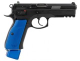 CZ-USA CZ 75 SP-01 9mm 4.6" Blue Henning NS 21 Rounds 91202 - 1 of 3