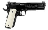 EAA Girsan MC1911 Match Luxe .45 ACP 5" Black Chrome Engraved 390098 - 1 of 3