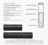 Advanced Armament Corp. AAC Halcyon Titanium .22 Rimfire Suppressor 64283 - 3 of 3