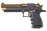 Magnum Research Desert Eagle Black and Gold .44 Magnum 6" 8 Rds DE44BATG - 1 of 3