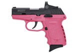 SCCY Industries CPX-2 CT Red Dot 9mm 3.1" Pink / Black CPX-2CBPKRD - 1 of 2