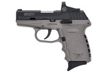 SCCY Industries CPX-2 CT Red Dot 9mm 3.1" Gray / Black CPX-2CBSGRD - 1 of 2