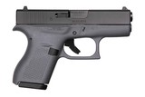 Glock G42 .380 ACP Gray / Black 3.25" 6 Rounds UI4250201GF - 1 of 1