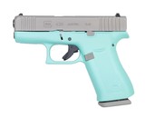 Glock G43X 9mm Luger 3.39" Robins Egg / Satin Aluminum 10 Rds PI4350201RESA - 2 of 2