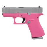 Glock G43X 9mm Luger 3.39" Pink / Satin Aluminum PI4350201PPSA - 1 of 1