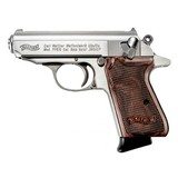 Walther Arms PPK/S Stainless Walnut .380 ACP 3.3" 7 Rds 4796004WG - 1 of 2