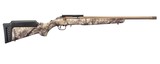 Ruger American Rimfire Go Wild I-M Brush .17 HMR 18" TB Bronze 9 Rds 8374 - 1 of 2