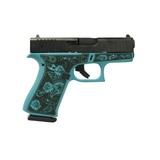 Glock G43X Tiffany Blue Custom Engraved 9mm 3.41