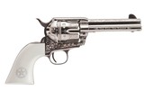 Cimarron Texas Ranger .45 LC Nickel Engraved 4.75
