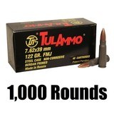 1000 Rounds Tula / TulAmmo 122 Grain FMJ 7.62x39 BANNED Russian Ammunition - 1 of 1