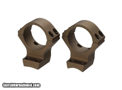 Browning X-Bolt Burnt Bronze 34mm High Scope Ring & Bases