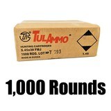 1000 Rounds Tula / TulAmmo 60 Grain FMJ 5.45x39 BANNED Russian Ammunition - 1 of 2