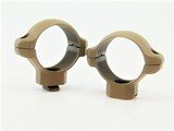 Turn-in 30mm Medium Steel Scope Rings in Cerakote Flat Dark Earth - 1 of 1