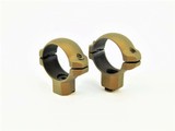 Turn-in 30mm Medium Solid Steel Scope Rings in Cerakote Burnt Bronze - 1 of 1