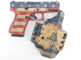 Glock G19 Gen 5 Don't Tread on Me 9mm Luger RWB Flag 4.02