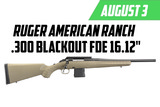 Ruger American Ranch Rifle .300 Blackout FDE 16.12