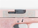 Glock G43X Rose Gold Custom Engraved 9mm 3.41