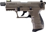 Walther P22 Q Tactical FDE .22 LR 3.42