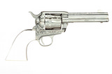 Taylor's & Co.1873 Outlaw Legacy .357 Mag Nickel Engraved 4.75