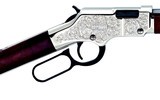 Henry Silver Eagle Engraved Nickel Lever-Action .22 LR 20