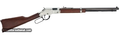 Henry Silver Eagle Engraved Nickel Lever-Action .22 LR 20
