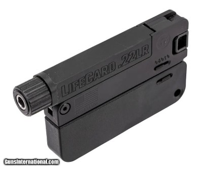 TrailBlazer Firearms LC1LifeCard Threaded .22 LR Black LC1-T