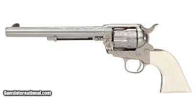 Taylor's & Co. 1873 Outlaw Legacy Nickel Engraved .357 Magnum 7.5