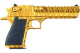 Magnum Research Desert Eagle .44 Mag Gold w/Tiger Stripes DE44TG-TS - 1 of 2
