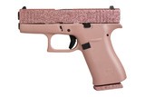 Glock G43X Rose Gold Glitter Gunz 9mm Luger 3.41