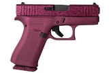 Glock G43X Black Cherry Glitter 9mm Luger 3.41