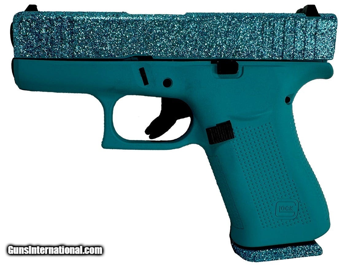 Glock G43X Calypso Glitter Gunz 9mm Luger 3.41" 10 Rds PX4350201CALY