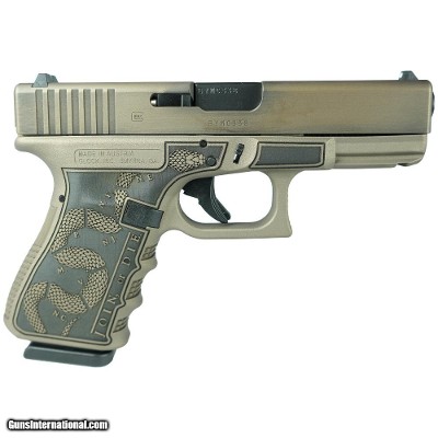 Glock G19 Gen 3 Revolution Engraved Colonial Brown 9mm 4.02