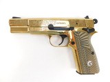 EAA Girsan MC 35 Trade Show Gun 9mm Gold Engraved Z390488 - 2 of 5