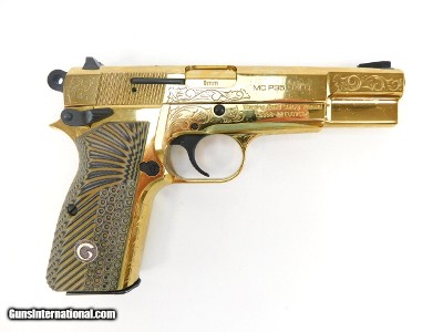 EAA Girsan MC 35 Trade Show Gun 9mm Gold Engraved Z390488