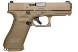 Glock G19X Gen5 9mm Luger Coyote Tan 4.02
