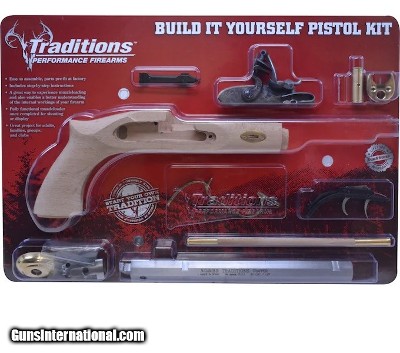 Traditions Trapper Flintlock Pistol Kit .50 Caliber 9.75